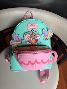Loungefly Mint & Pink Tea Cup Mini Backpack